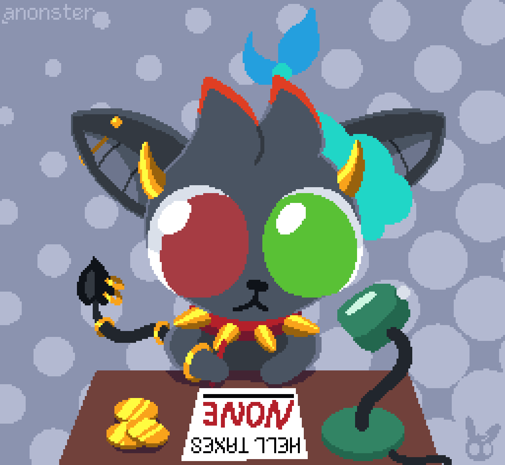 Lino's tax fraud - pixel art by anonster